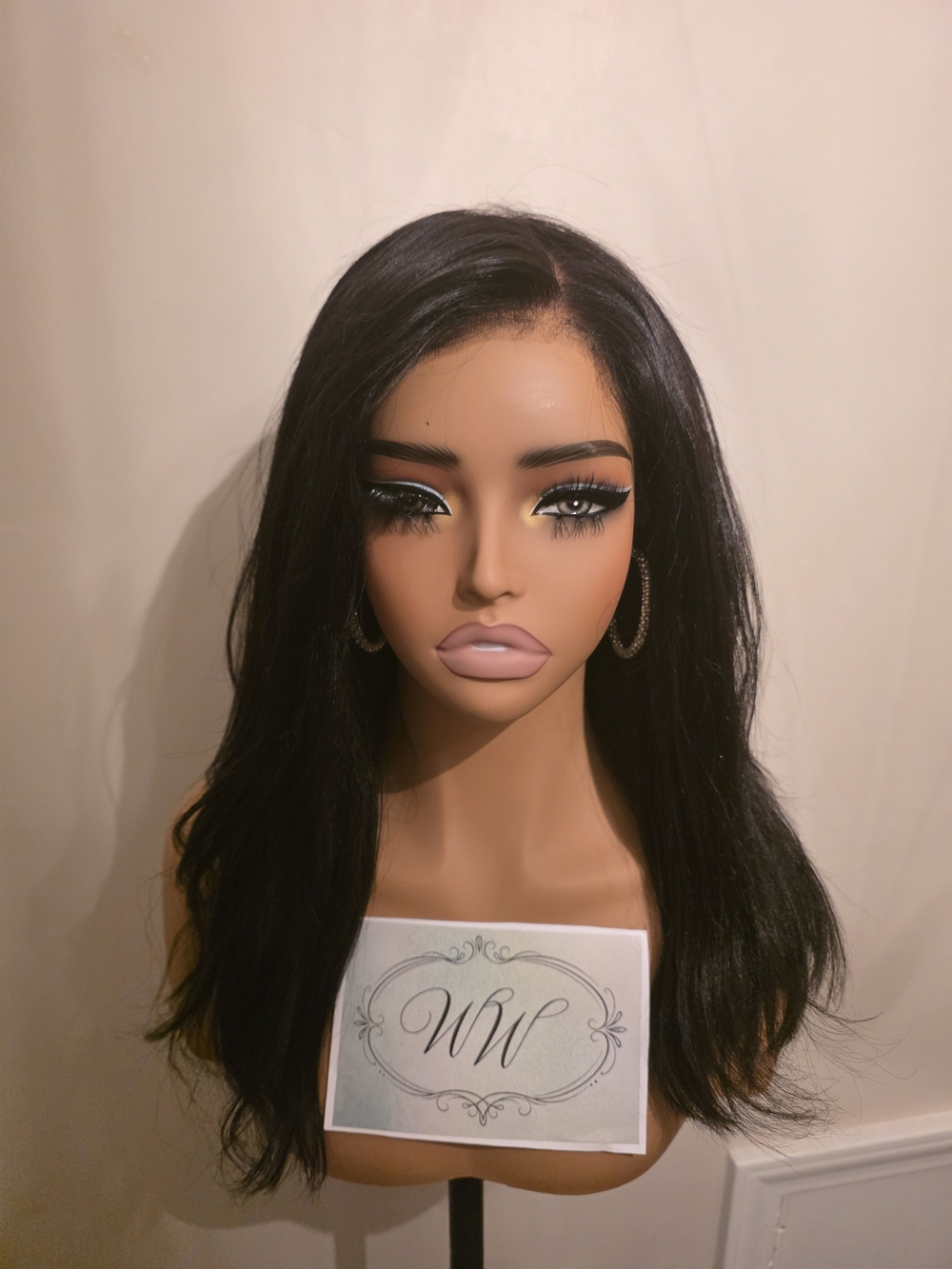 Natural Black Yaki Straight Human Hair Lace Wig - Premium Brand